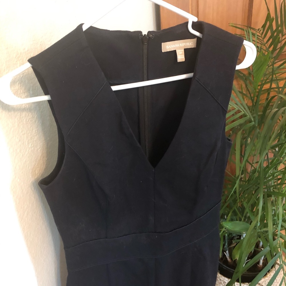 Banana Republic Sheath Dress, 8P Nagy Blue